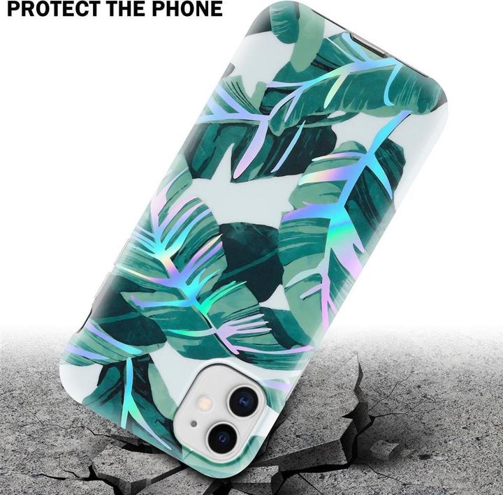Produktbild Cadorabo IMD TPU Bunte Blumen & Blätter Cover (Apple iPhone 11)
