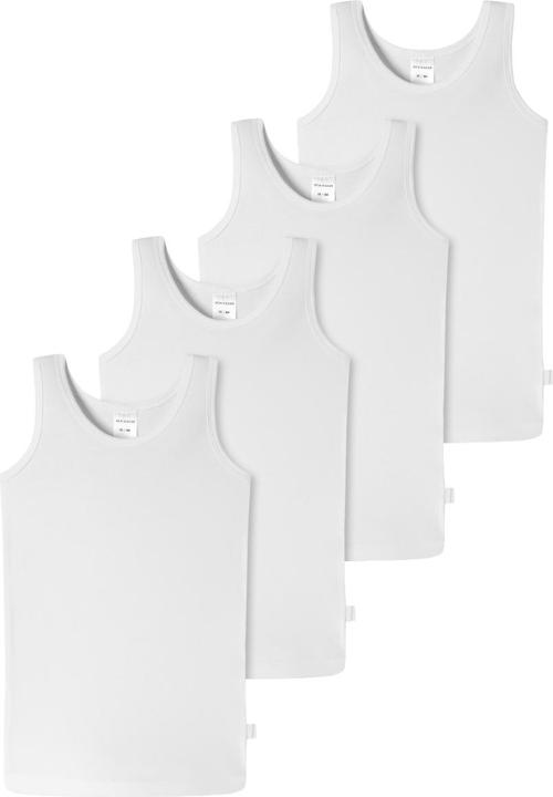 Schiesser 4er Pack Kids Girls 95/5 Organic Cotton Unterhemd