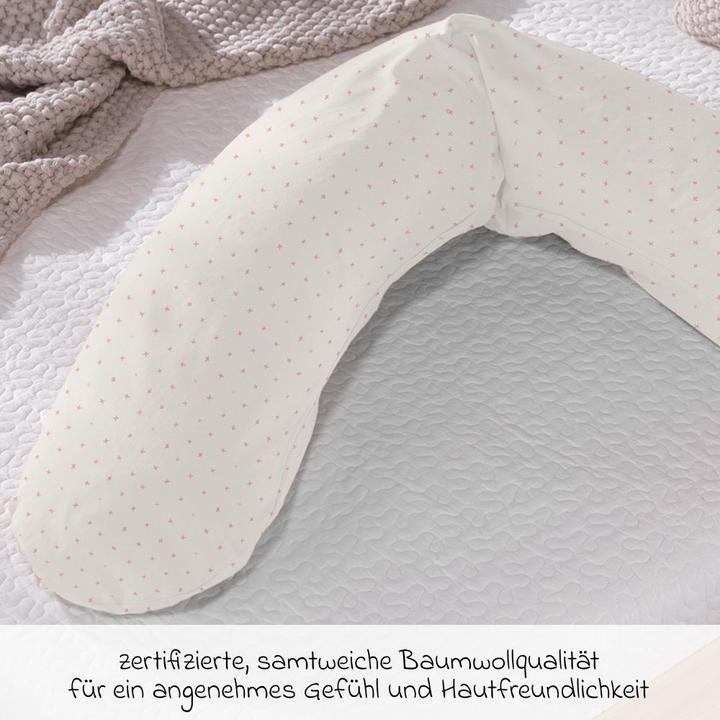 Produktbild Theraline Stillkissen Ersatzbezug für Stillkissen Das Original 190 cm - Kreuzchen