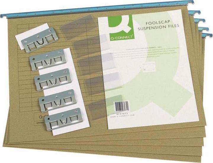 Produktbild Q-Connect Hängemappen olivgrün 5er Set (A4, 1 x)