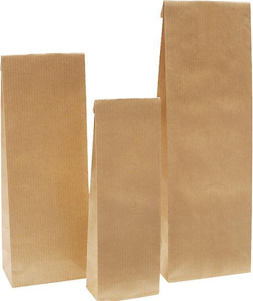 Actual product image kaiserkraft Box bottom bag, made of kraft paper, parchment substitute, LxW 175 x 55 mm, pack (1000 Piece)