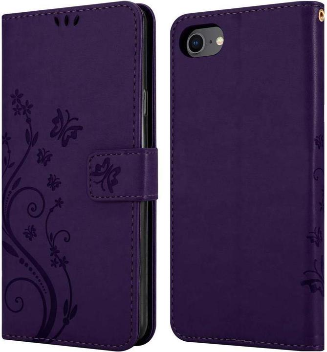Image du produit Cadorabo Couverture du livre de fleurs (Apple iPhone 7, Apple iPhone 8, Apple iPhone SE (2ème génération), Apple iPhone SE (3ème génération))