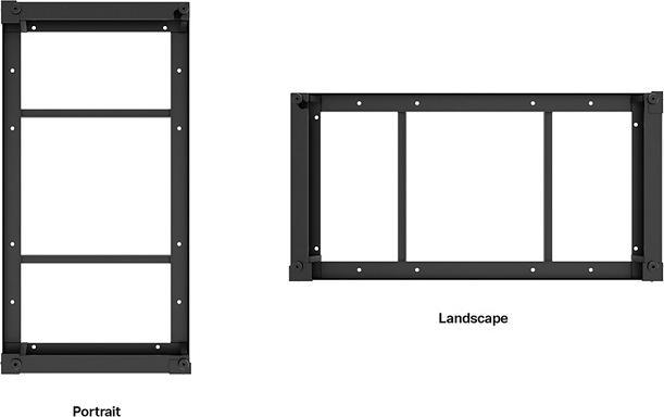 Immagine prodotto Multibrackets Serie M Pro OH55F/B/A-S (Muro, 55", 63 kg)