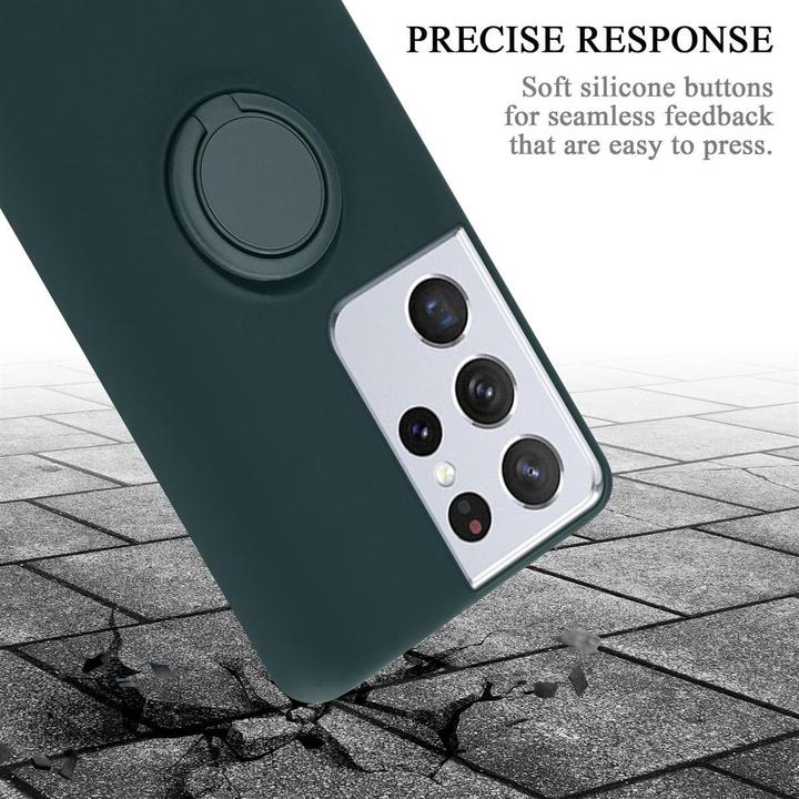 Image du produit Cadorabo TPU Liquid Ring Silicone Case Cover (Samsung Galaxy S21 Ultra)