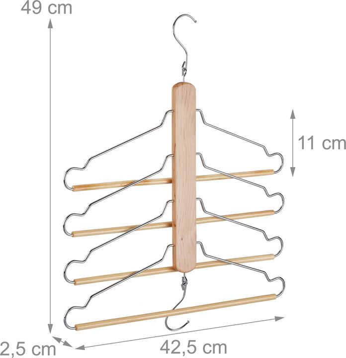 Actual product image Relaxdays Multi Clothes Hangers (2 x)