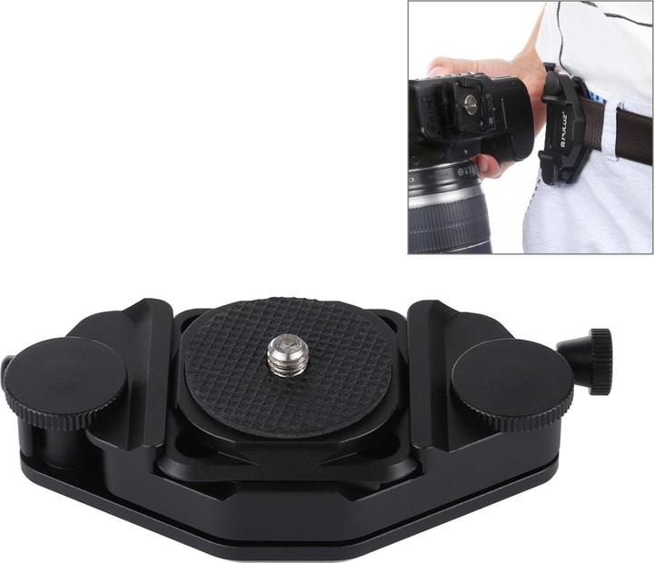 Image du produit Puluz Clip de libération rapide de l'appareil photo (Ceinture ventrale, Sangle d'épaule)