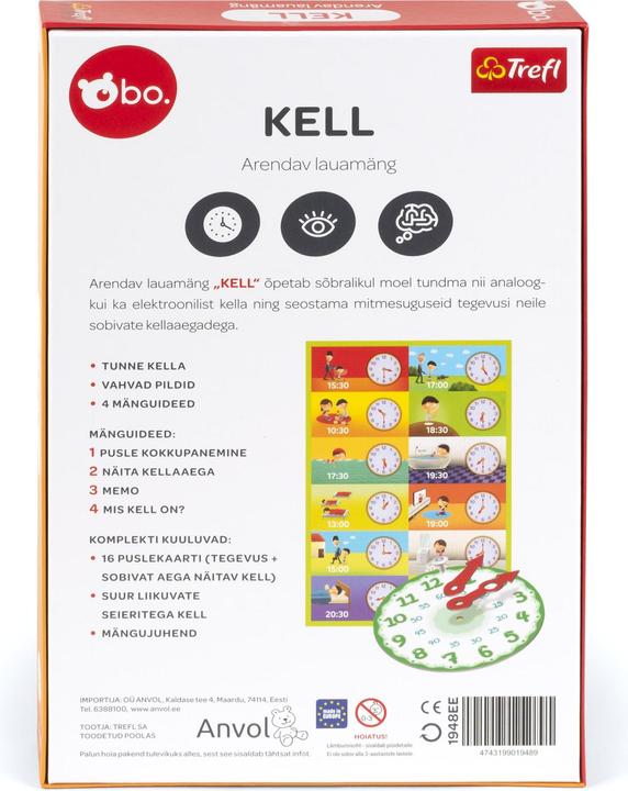 Actual product image Trefl BO Educational game "Clock", EE