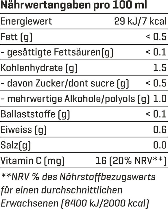 Valori nutrizionali e ingredienti Nutriathletic Sports Water Shape (Anguria, 12 x)