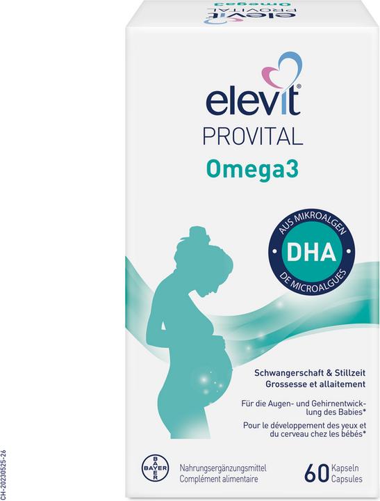 Elevit Provital Omega3 (60 Stück, Kapseln, 82 g)