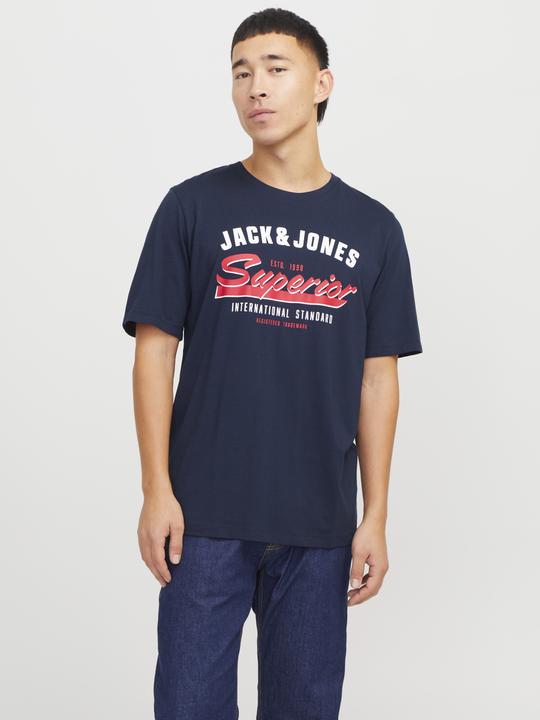 Actual product image Jack & Jones Jjelogo Tee Ss O-Neck 2 Col Ss25 Sn (XS)