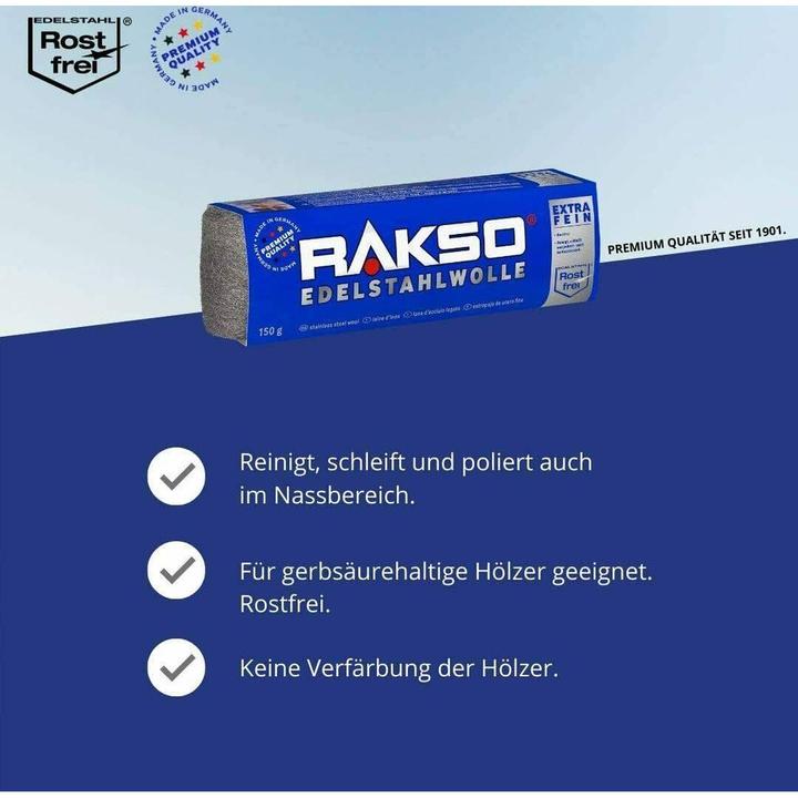 Actual product image Rakso Stainless steel wool extra fine (1 pcs.)