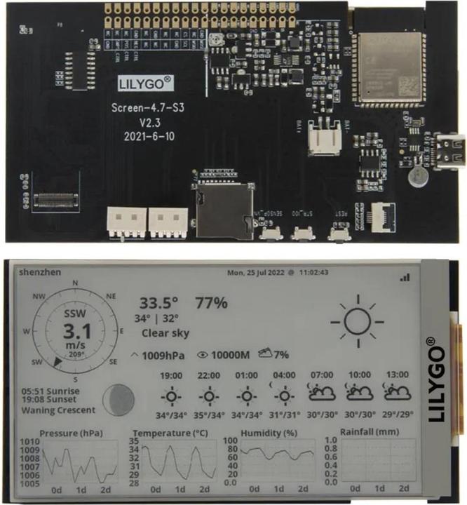 Image du produit Lilygo TTGO T5 4.7 pouces E-paper Display Module ESP32 avec WiFi/Bluetooth V2.3