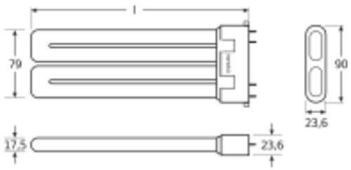 Produktbild Osram Kompakt LLp 18W-840 (-21) DULUX F TC-F 4PIN 2G10 A,20kWh/1000h (2G10, 17.90 W, 1100 lm, 1 x, G)