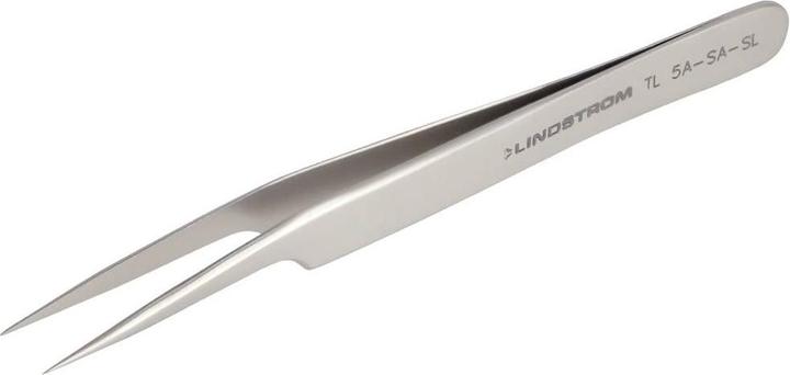 Actual product image Bahco Stainless Steel Tweezers ESD Protected Acid Resistant, Curved Tip, Fine, 115 mm