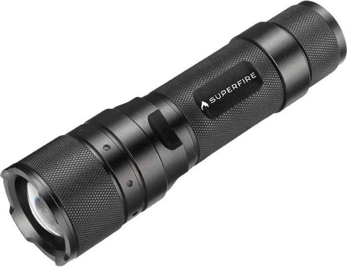 Superfire Flashlight F3-L2, 1000lm (12 cm, 570 lm)
