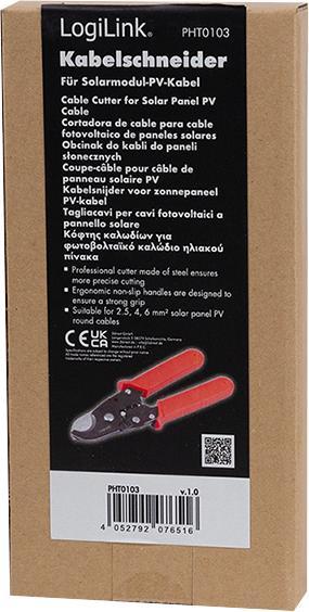Immagine prodotto LogiLink Kabelschneider für 2.5/4.0/6.0 mm² Solar Panel PV-Kabel (Cavo solare)