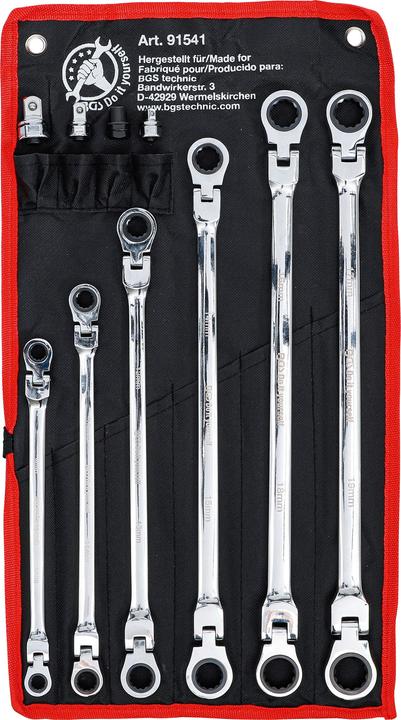 Actual product image BGS Double ratchet joint spanner set (19 mm, 8 mm, 10 mm, 14 mm, 18 mm, 11 mm, 12 mm, 17 mm, 15 mm, 13 mm, 9 mm, 16 mm)