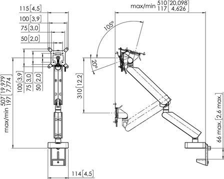 Produktbild Vogels Momo 4138 (Tisch, 43")