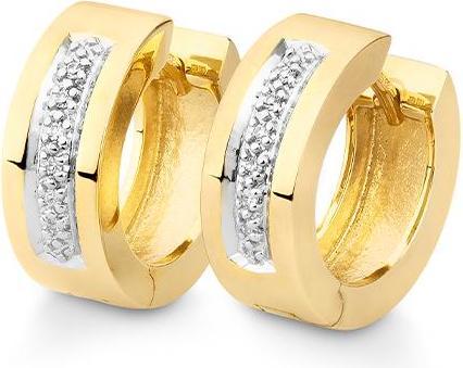Breuning Creolen - Dia. 0,06 Ct (585, - Gold)