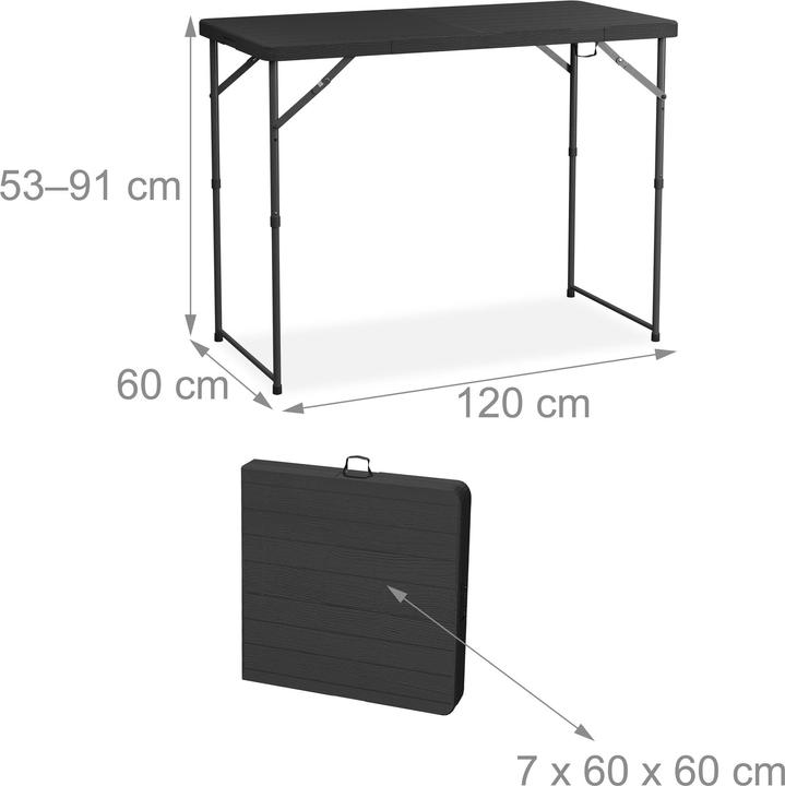 Image du produit Relaxdays Table de jardin (120 cm)