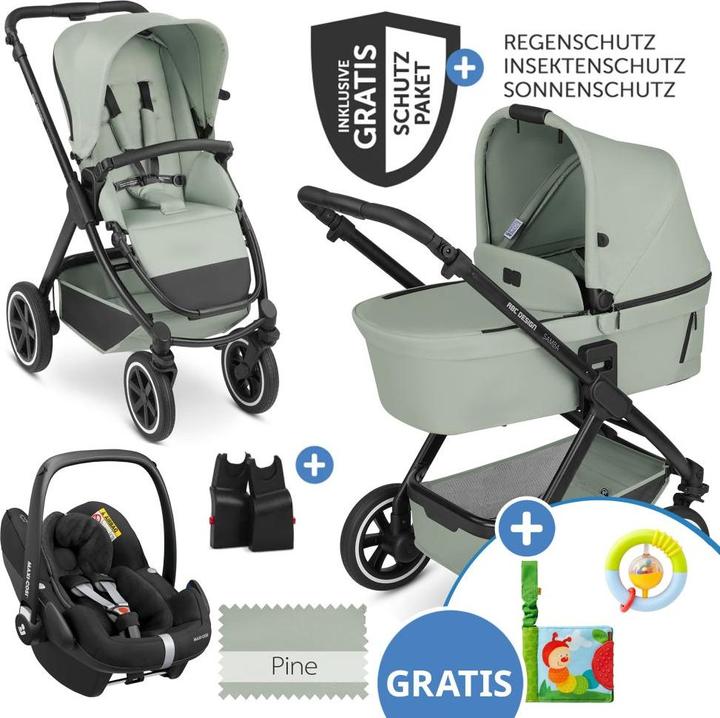Produktbild ABC Design 3in1 Kinderwagen-Set Samba - inkl. Babywanne