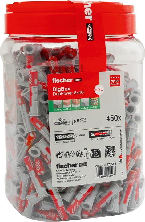 Fischer DuoPower 8x40 BigBox (450) (1 Stk.)
