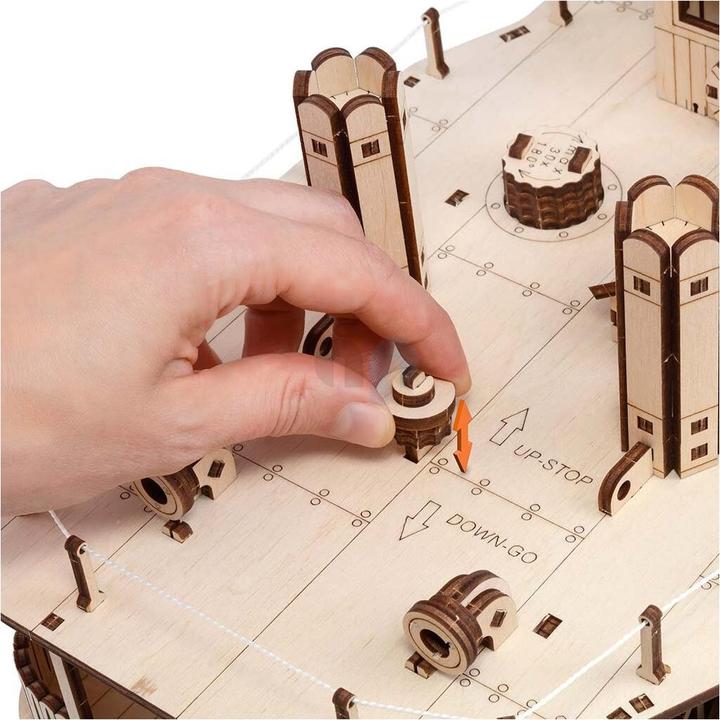 Produktbild Eco Wood Art 3D Holz Modellbausatz - Schaufelraddampfer «River Princess»