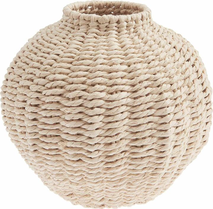 Rico Design Vase Geflecht oval, Natur (1 x, 21 x 19 cm)