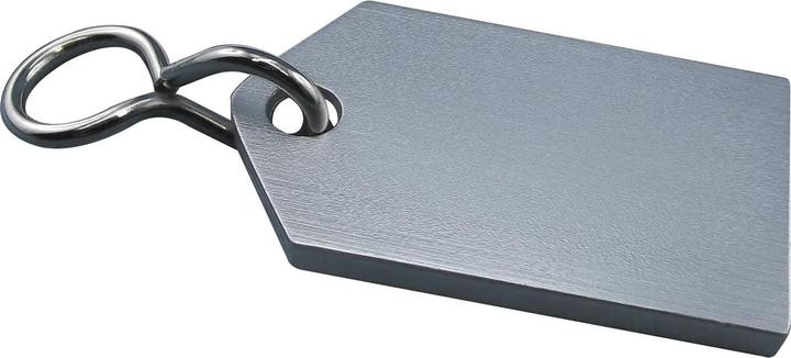 Produktbild Reiher Hotelschlüsselanhänger - flach, 50 mm, ohne Gummi, Aluminium silber eloxiert
