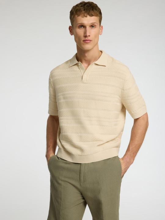 Actual product image Selected Homme Textured Polohemd aus Strick (L)