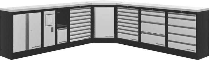 Actual product image Kraftwerk Mobilio 7s combi workshop cabinet wall stainless steel (48.80 cm, 91 cm)
