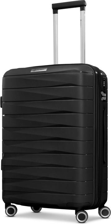 Franky London 4 Rollen Trolley M 42 cm mit Dehnfalte (59 l, M (50 - 90l))