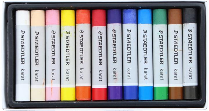 Produktbild Staedtler 2420 Öl-Pastellkreide Kartonetui mit 12 Stück, sortiert (Sortiert, 1 x)