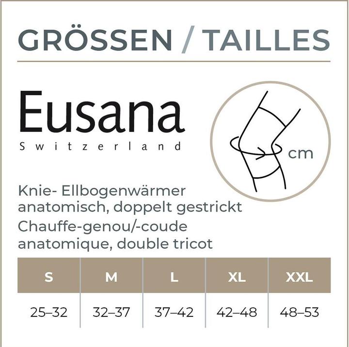 Actual product image Eusana Euana knee and elbow warmer anatomich beige (S)