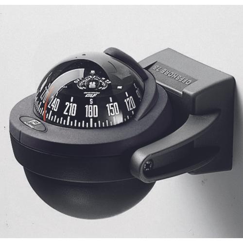 Plastimo Offshore 75 compass, with bracket, black