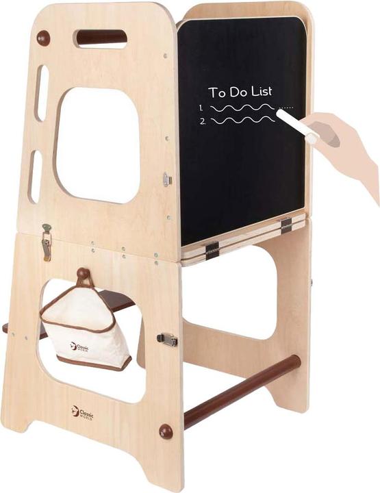 Classic World Lernturm und Tisch aus Holz, 2-in-1, verstellbar, 90