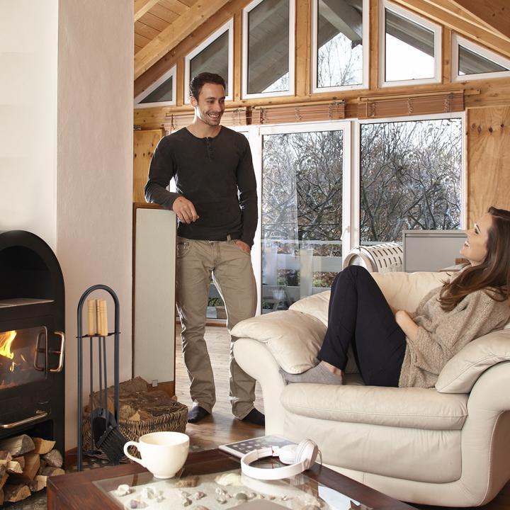Actual product image Relaxdays Modern Fireplace Set (20 x 20 x 68.5 cm)