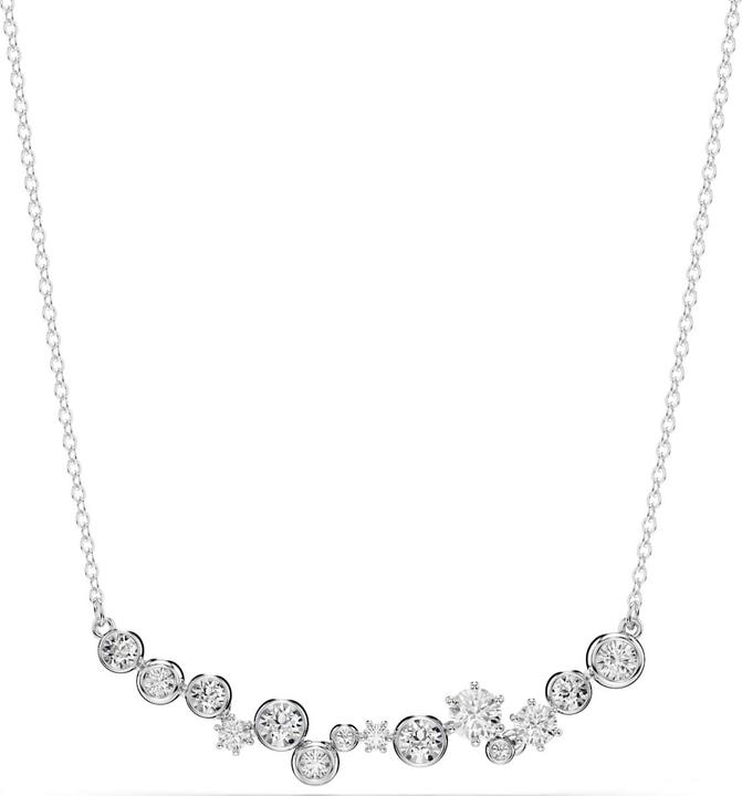 Produktbild Swarovski Constella Halskette Verschiedene Schliffe Weiss Rhodiniert