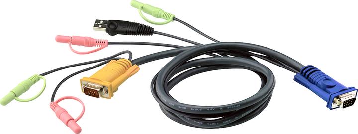 Actual product image Aten 2L-5303U USB cable set with audio to KVM switch, 3m