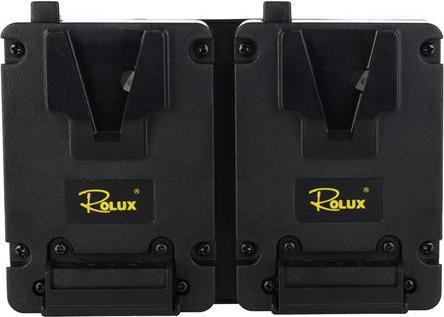Actual product image Rolux Duo Mini V-Mount Battery Holder RL-AC16S (1 pcs., Battery + charger)