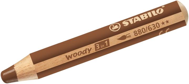 Image du produit STABILO woody 3 en 1 crayon de couleur (Marron, 1 x)