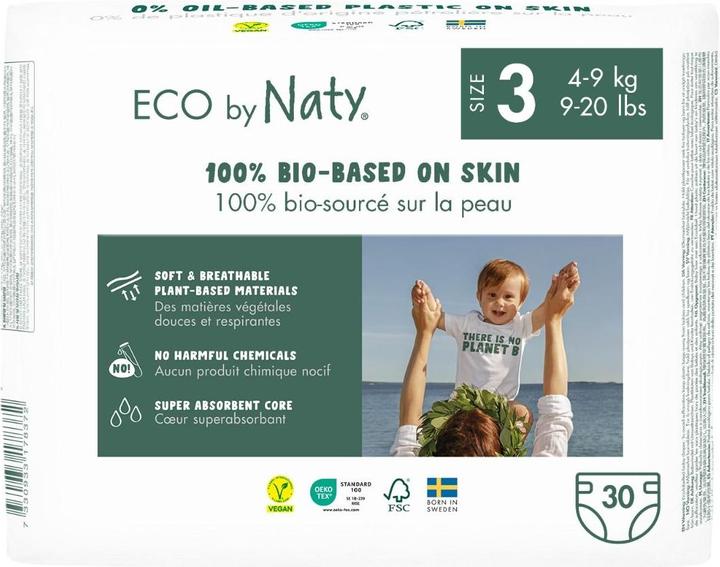 Produktbild Naty Biowindel (Gr. 3, Tragepack, 30 Stück)