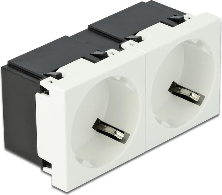 Immagine prodotto Delock Presa di contatto di protezione Easy 45 Disposizione a 2 pieghe a 45°