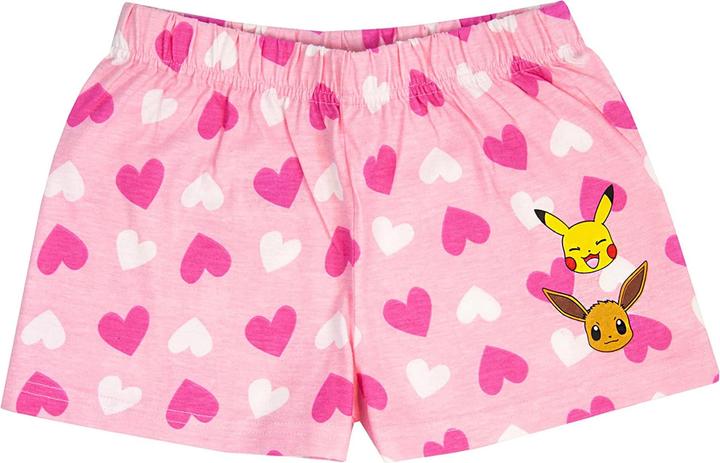 Immagine prodotto Pokémon Besties Completo Pigiama Corto Pikachu & Eevee Fronzolo Ragazze Misura Confezione 3 (122)