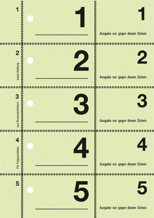 Nutritional values and ingredients Avery Cloakroom numbers (100 x)