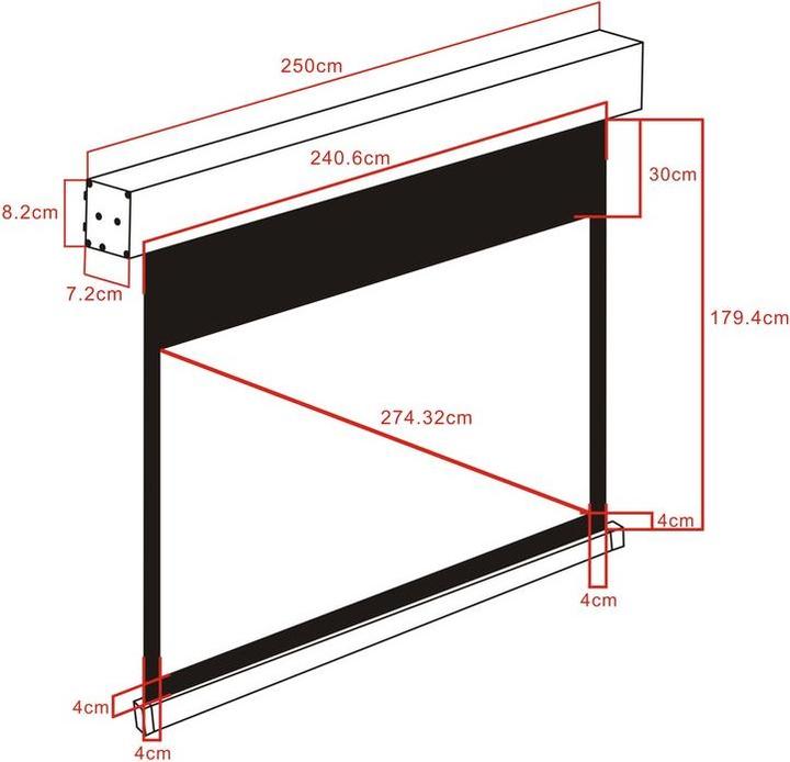 Image du produit Multibrackets Écran de projection motorisé M 232,6x145,4 (108", 16:10)