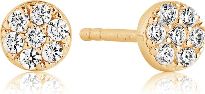 Actual product image Sif Jakobs Tiny gold-plated stud earrings with cubic zirconia Cecina SJ-E2773-CZ(YG) (925 silver)