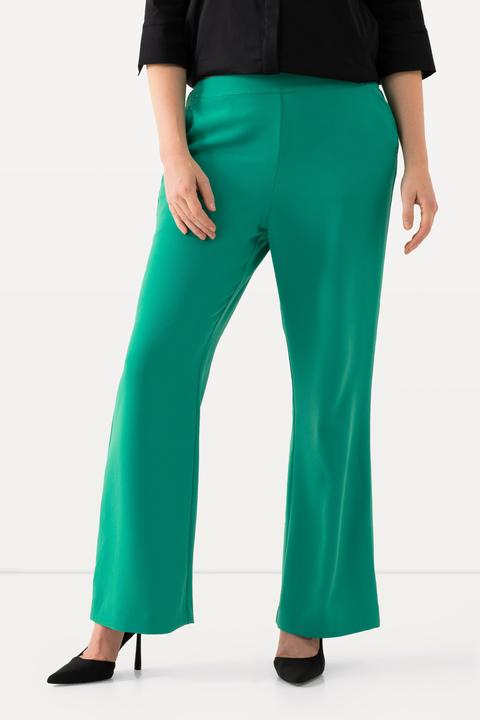 Image du produit Ulla Popken Pantalon de tailleur à jambe droite et large. Taille élastique (52)