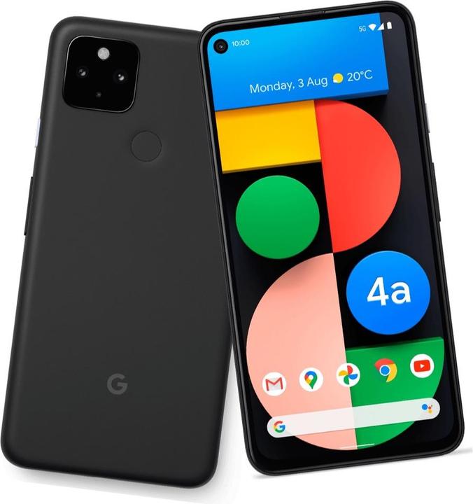 Actual product image Google Pixel 4a 5G (128 GB, Just Black, 6.20", SIM + eSIM, 16 Mpx, 5G)