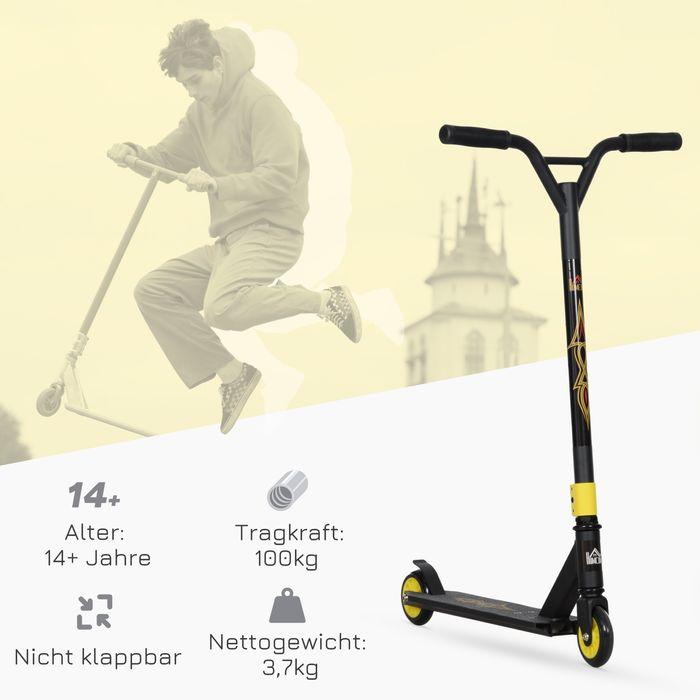 Actual product image Swisshandel24 Stunt Scooter, Funscooter, Stuntscooter mit ABEC 9 Kugellagern, Kickscooter, Gold